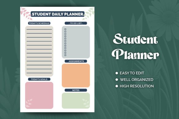 Download Student Daily Planner Template Design - Sign Collection