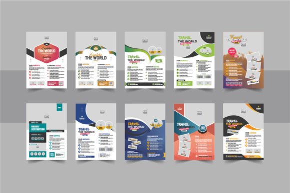 Download Travel Flyer or Poster Design Bundle - Sign Collection