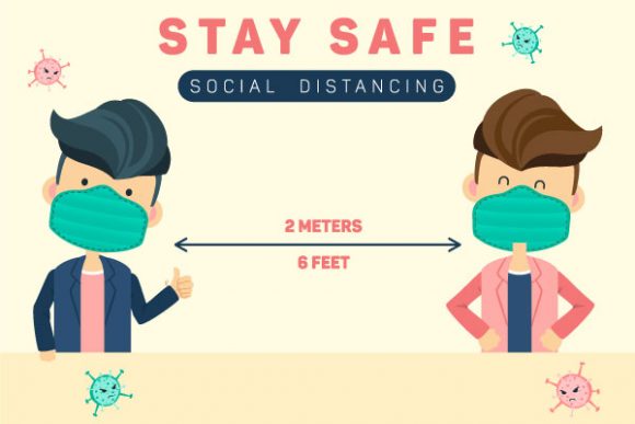 Download Stay Safe, Social Distancing Graphic - Distancing Collection