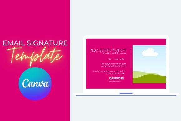 Download Email Signature Template Canva - Sign Collection