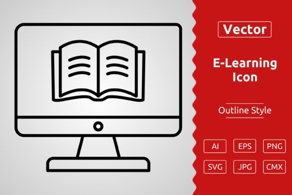 Download E-Learning Outline Icon Design - Sign Collection