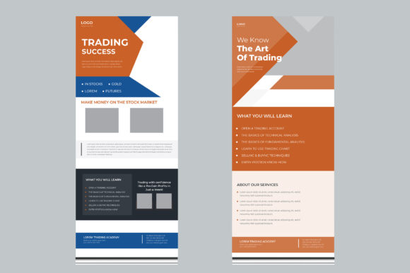 Download Finance Trading Roll Up Banner Design - Sign Collection