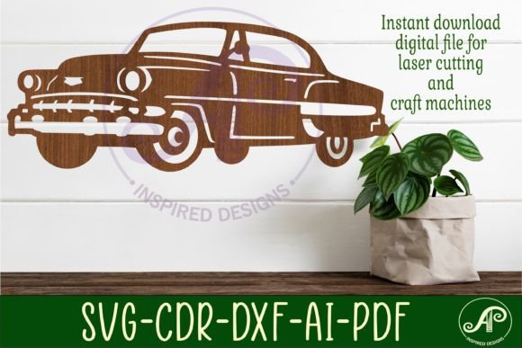 Download Classic Car Wall Sign Design 1, SVG File - Sign Collection