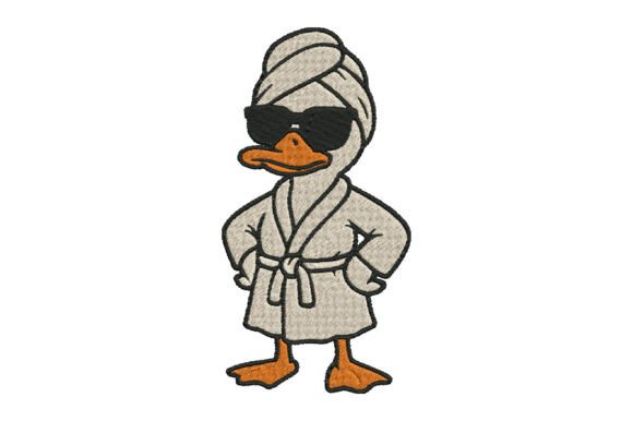 Download Funny Duck Embroidery Design - Sign Collection