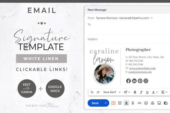 Download Email Signature | Canva &amp; Gmail - Sign Collection