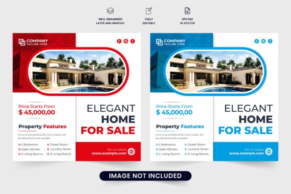 Download Real Estate Marketing Template Design - Sign Collection