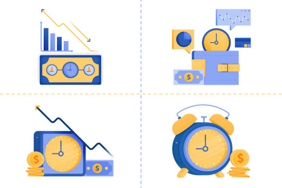 Download Logo Symbol Designs of Investment Time - Sign Collection