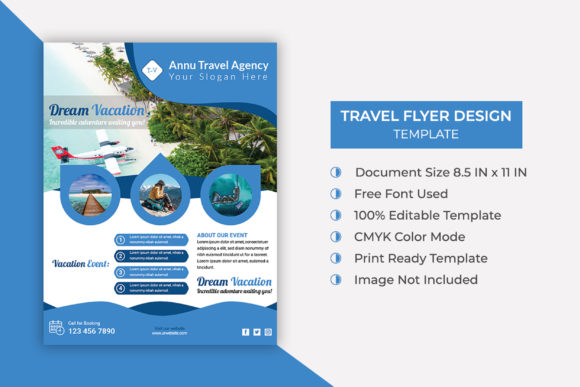 Download Creative Travel Flyer Template Design - Sign Collection