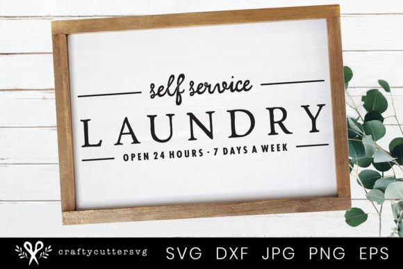 Download Self-service Laundry - Farmhouse Laundry Room Sign - Sign Collection