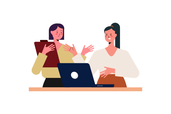 Download Business Discussion Concept Flat Design - Sign Collection