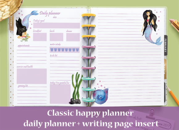 Download PrettyClassic Happy Daily Planner Insert - Happy Collection