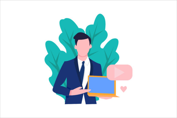 Download Flat Illustration Content Creator Design - Sign Collection