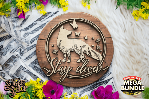 Download Stay Clever | SVG Summer Round Sign - Sign Collection