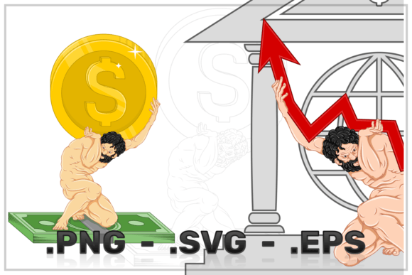 Download Vector Design Atlas Holding the Economy - Sign Collection