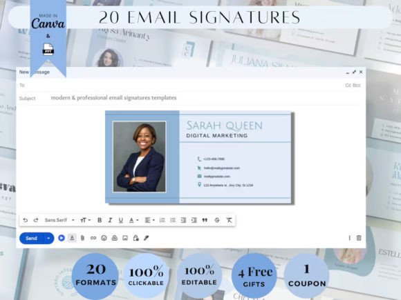 Download Email Signature Template BUNDLE! Add Log - Sign Collection