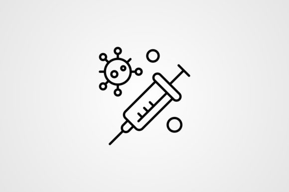 Download Vector Vaccine Line Icon Design - Sign Collection