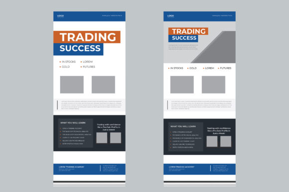 Download Finance Trading Roll Up Banner Design - Sign Collection