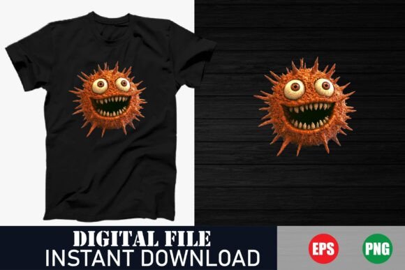 Download Panicked Virus Vector T-Shirt Design - Sign Collection