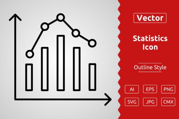 Download Vector Statistics Outline Icon Design - Sign Collection