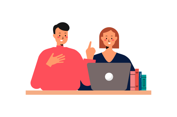 Download Business Discussion Concept Flat Design - Sign Collection