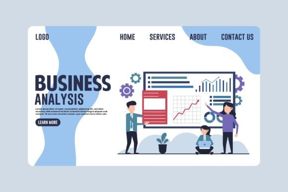 Download Business Analysis Landing Page Design - Sign Collection