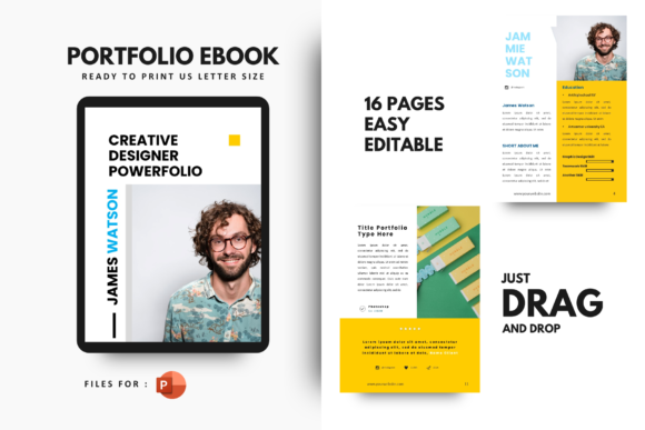 Download Pro Graphic Designer Portfolio Powerpoint - Sign Collection