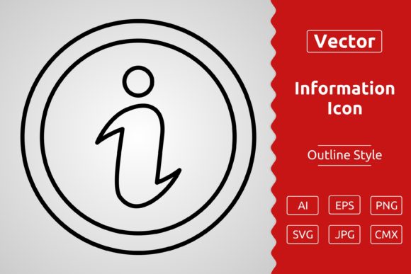 Download Vector Information Outline Icon Design - Sign Collection