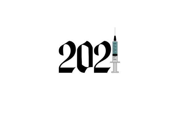 Download New Year and Corona Virus Vaccine Design - Sign Collection