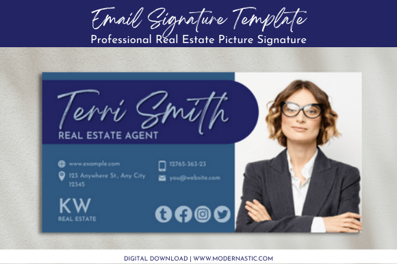 Download Real Estate Email Signature Template - Sign Collection